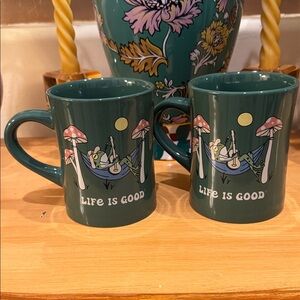 Life Is Good Frog Mugs